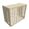 Cache clim bubble - Taille 1 : H. 80 x L. 100 x P. 54 cm - Crème – Image 3