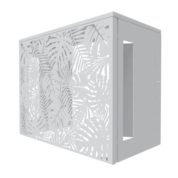 Cache clim jungle - Taille 2 : H. 113 x L. 110 x P. 64 cm - Blanc