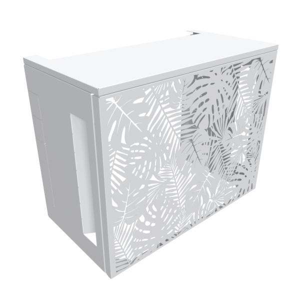 Cache clim jungle - Taille 2 : H. 113 x L. 110 x P. 64 cm - Blanc – Image 3