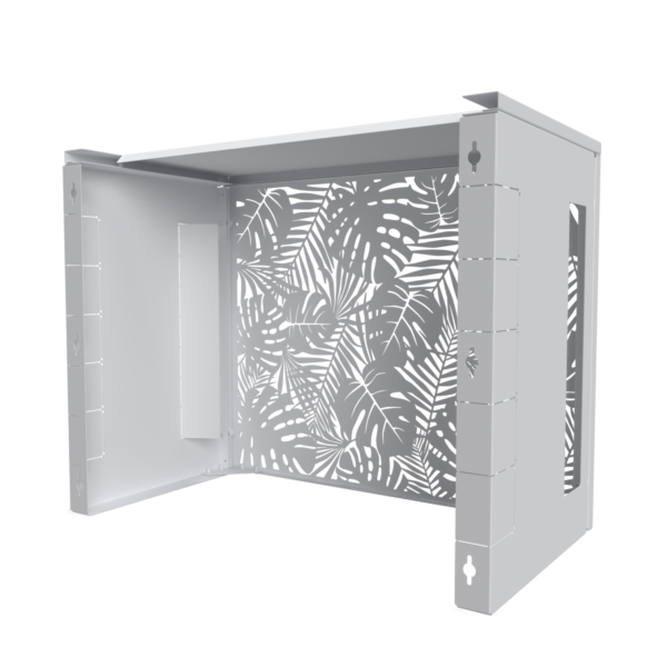 Cache clim jungle - Taille 2 : H. 113 x L. 110 x P. 64 cm - Blanc – Image 2