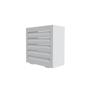 Cache tuyau d’arrosage blanc - visuel 3D