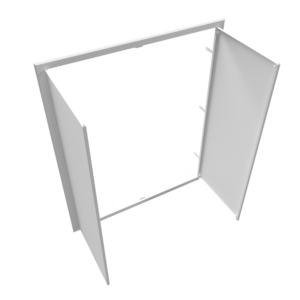 Trappe de visite grand format en acier thermolaqué - visuel 3D