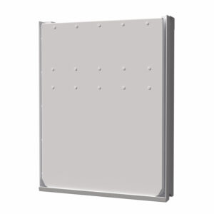 Batardeau anti-inondation ATOLE en aluminium blanc.