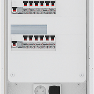 Bac d'encastrement pour GTL – Acier blanc – 1 travée 13 modules – H. utile 974 mm – Réf. BT520CBL