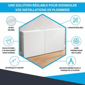 Avantages du cache nourrice largeur réglable blanc - esthétique, discret et durable