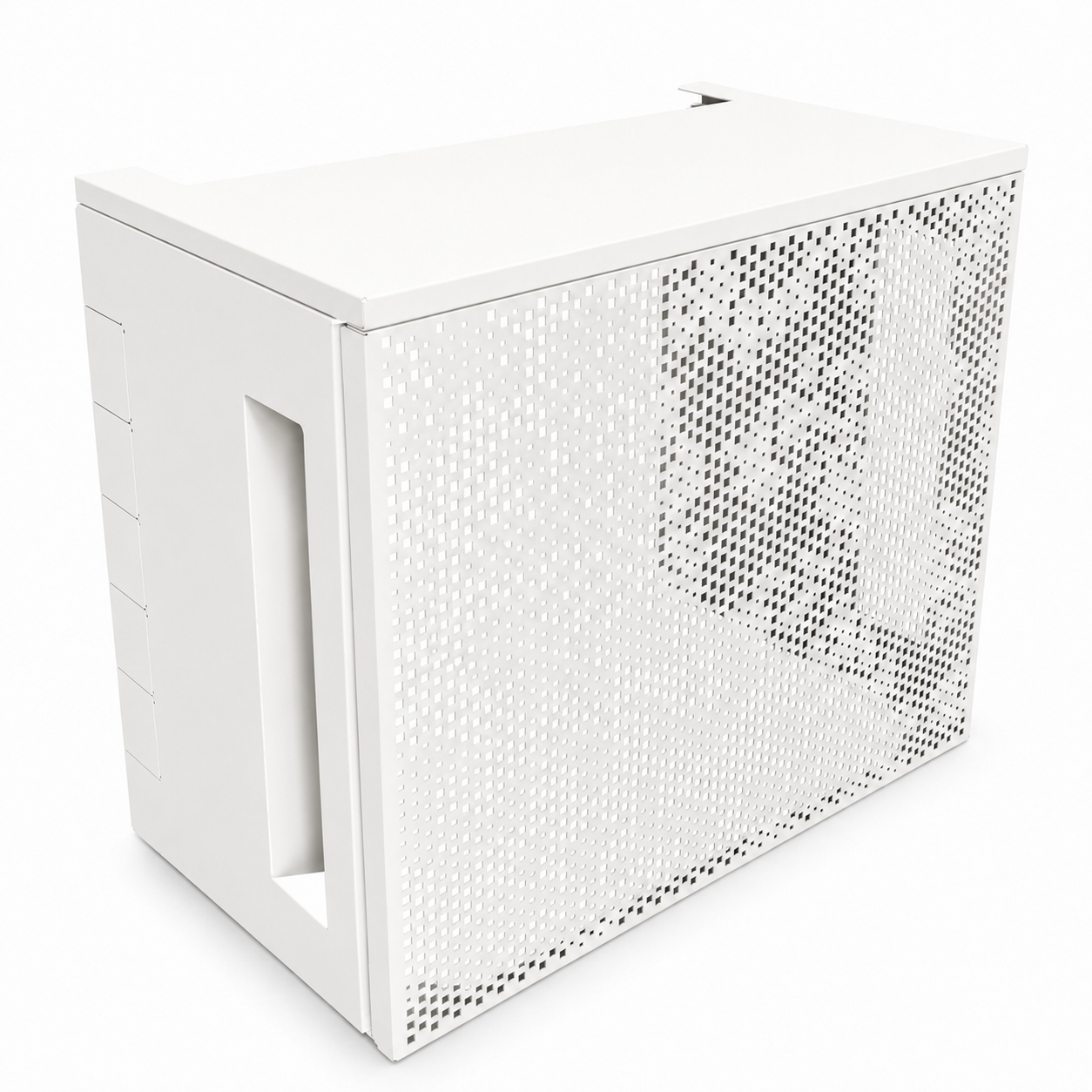 Cache clim Baroque taille 2 – H. 113 x L. 110 x P. 64 cm – Blanc – Réf. HCI201HBL