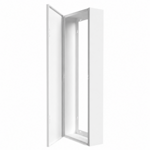 Coffret d’habillage tableau électrique acier thermolaqué blanc – porte standard – 13 modules – cotes utiles 111 x 26,8 x 12,5 cm – Ref. RCH600