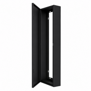 Coffret d’habillage tableau électrique acier thermolaqué noir mat – porte standard – 13 modules – cotes utiles 98 x 26,8 x 12,5 cm – Ref. RCH500NR